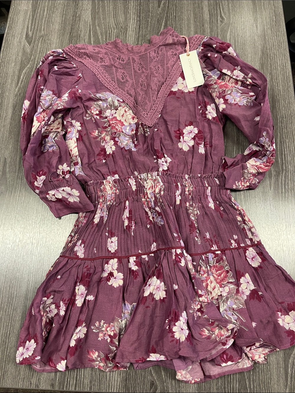 New! Love shack fancy viola dress XS